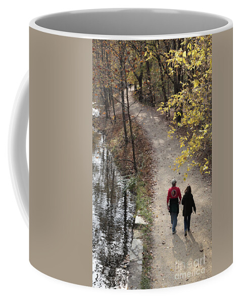 Canal Coffee Mug featuring the photograph Autumn Walk on the C and O Canal Towpath by William Kuta