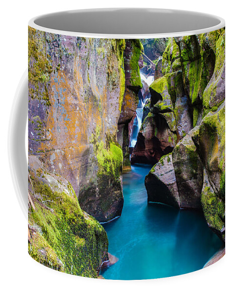 Glacier National Park Coffee Mug featuring the photograph Avalanche Gorge 1 of 4 by Adam Mateo Fierro