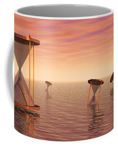 Time Coffee Mug featuring the digital art Awash in Time by Jerry McElroy