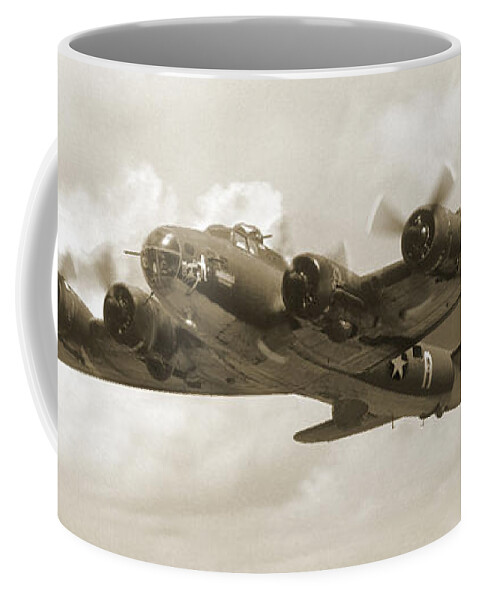 Warbirds Coffee Mug featuring the photograph B-17 Flying Fortress by Mike McGlothlen