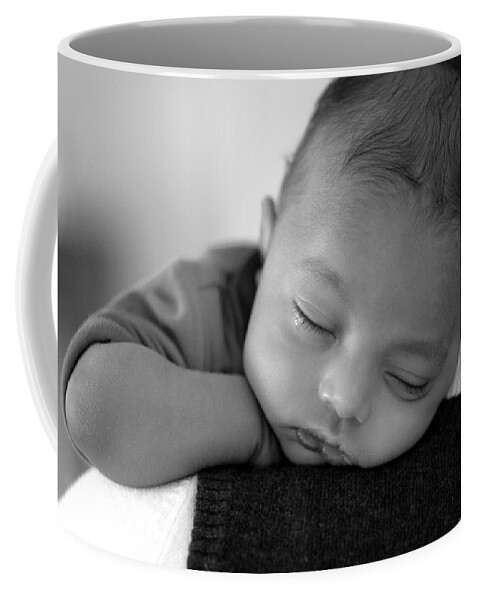Baby Sleeps Coffee Mug featuring the photograph Baby Sleeps by Lisa Phillips