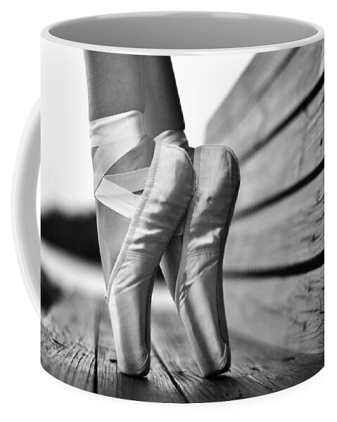 Dance Coffee Mug featuring the photograph balance BW by Laura Fasulo