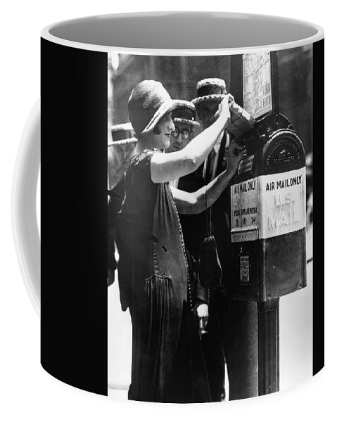 1924 Coffee Mug featuring the photograph Baltimore Air Mail Box by Granger