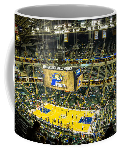 Art Coffee Mug featuring the photograph Bankers Life Fieldhouse - Home of the Indiana Pacers by Ron Pate