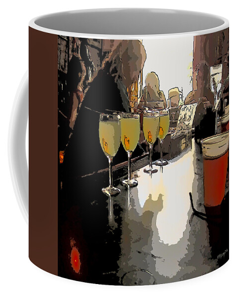 Bar Scene Coffee Mug featuring the photograph Bar Scene - Absinthe at Pirates Alley by Rebecca Korpita