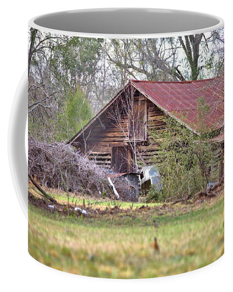 8037 Coffee Mug featuring the photograph Barn Out Back by Gordon Elwell
