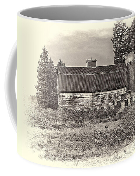 Ron Roberts Photography Coffee Mug featuring the photograph Barn With Silo by Ron Roberts