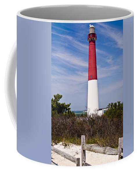 Nautical Coffee Mug featuring the photograph Barnegat Lighthouse by Anthony Sacco
