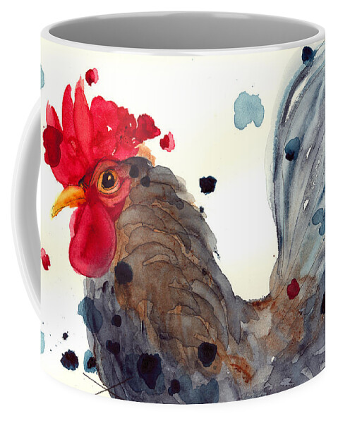 Watercolor Coffee Mug featuring the painting Barnvelder by Dawn Derman