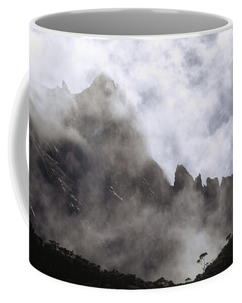 Feb0514 Coffee Mug featuring the photograph Basalt Pinnacles Mt Kinabalu Borneo by Gerry Ellis