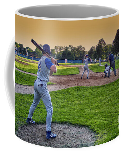 Sports Coffee Mug featuring the photograph Baseball On Deck Circle by Thomas Woolworth
