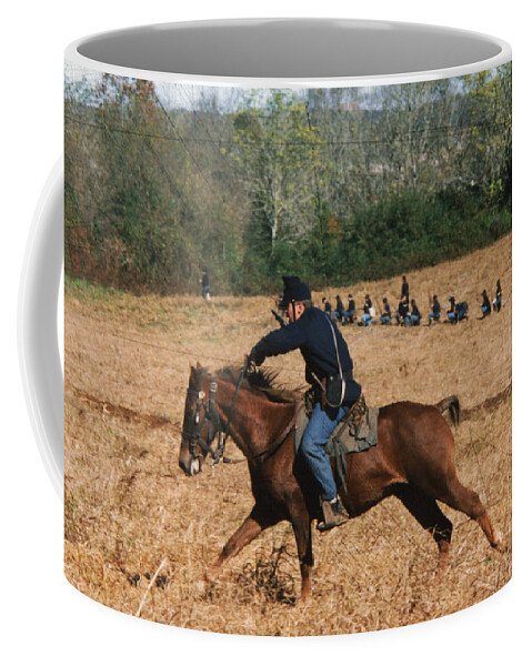 Horse Coffee Mug featuring the photograph Battle of Franklin - 4 by Kae Cheatham