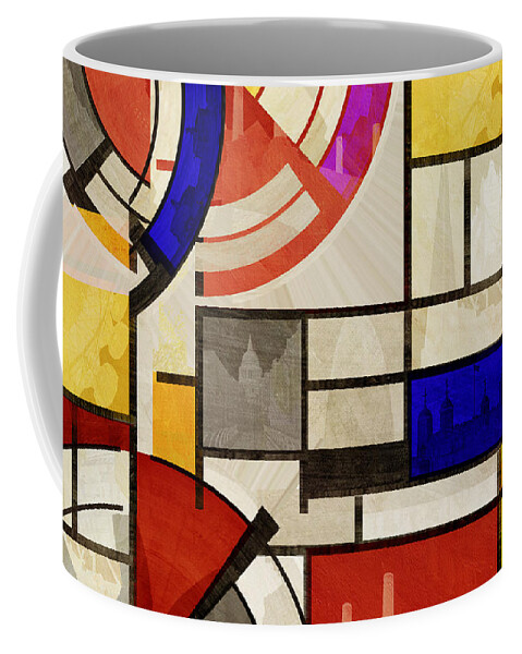 Bauhaus Coffee Mug featuring the photograph Bauhaus Rectangle FOUR by BFA Prints