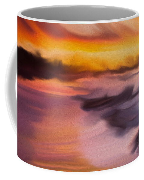 Landscape Coffee Mug featuring the digital art Bay Of Dreams by Vincent Franco