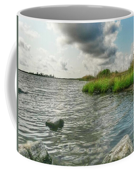 Bayou Coffee Mug featuring the photograph Bayou Sale Fishing Hole by John Duplantis