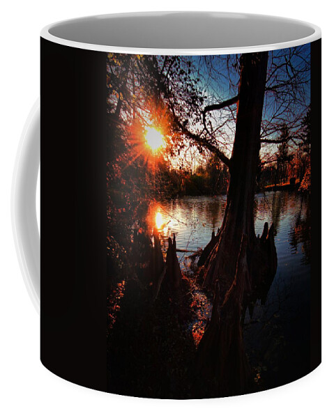 Water Coffee Mug featuring the photograph Bayou Sundown by Robert McCubbin