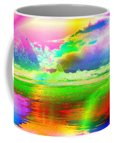 Digital Coffee Mug featuring the photograph Beach Abstract by Jeff Swan