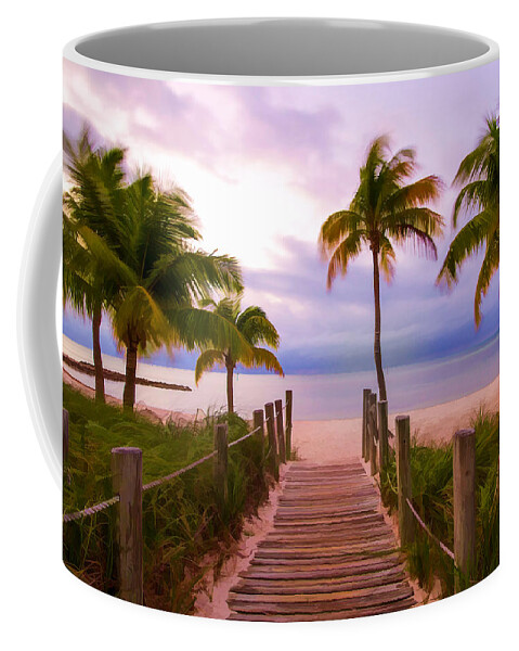 Florida Coffee Mug featuring the photograph Beach Path by Stefan Mazzola