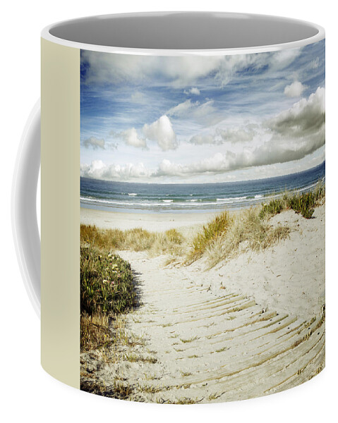 Beach Coffee Mug featuring the photograph Beach view by Les Cunliffe
