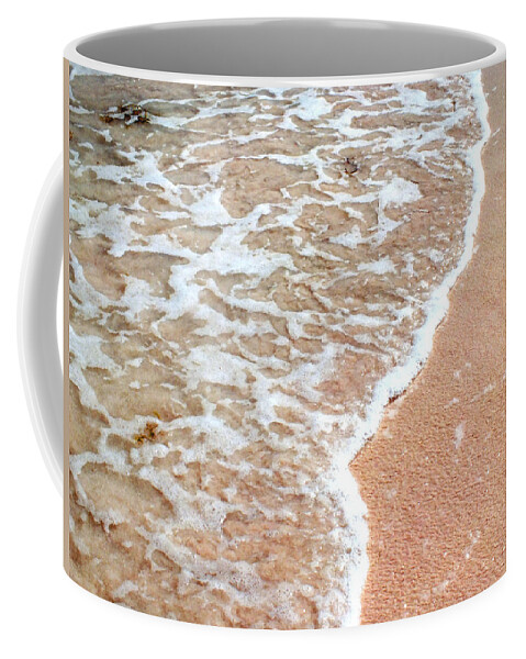 Duane Mccullough Coffee Mug featuring the photograph Beach Wave and Pink Sand 2 by Duane McCullough