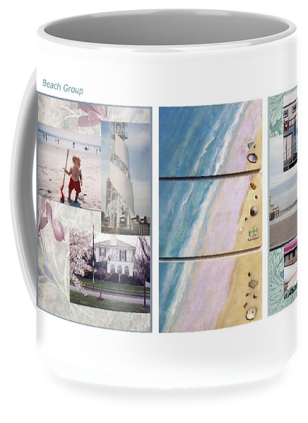 Beach Coffee Mug featuring the digital art Beaches Group by Mary Ann Leitch