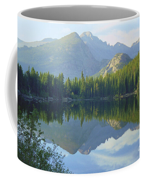 Green Coffee Mug featuring the photograph Bear Lake Colorado by Teri Atkins Brown