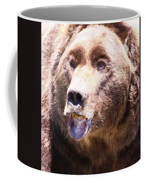 Grizzly Coffee Mug featuring the photograph Bearing My Teeth by Shane Bechler