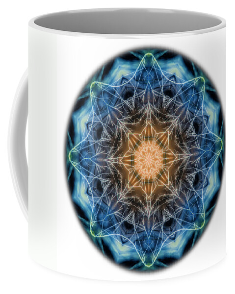 Mandala Coffee Mug featuring the photograph Beat of the World Mandala by Beth Sawickie