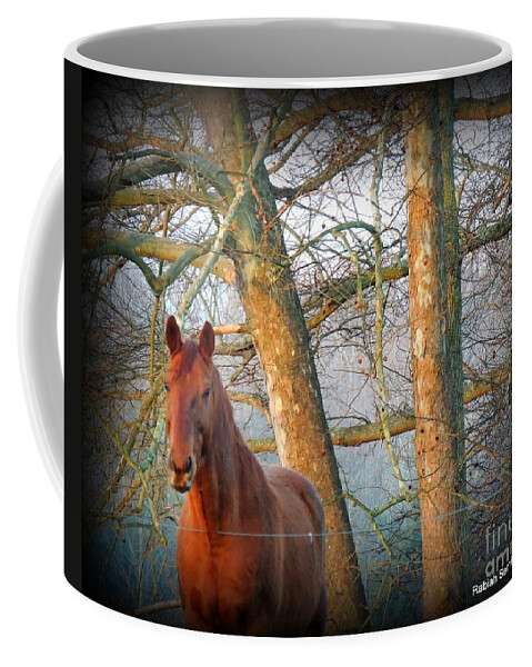 Horse Coffee Mug featuring the photograph Beautiful Dreamer by Rabiah Seminole