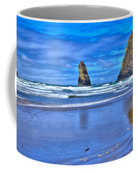 Cannon Beach Coffee Mug featuring the photograph Beautiful Haystack Rock and the Needles by David Patterson