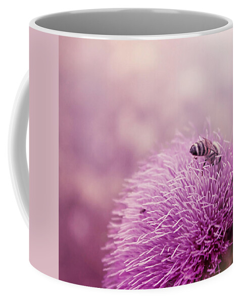 Bee Coffee Mug featuring the photograph Beauty and the Bee by Trish Mistric