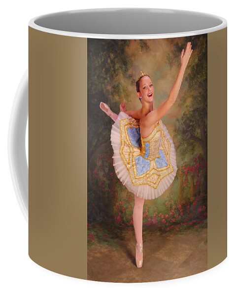 Beauty Ballerina Coffee Mug featuring the digital art Beauty The Ballerina by Pamela Smale Williams