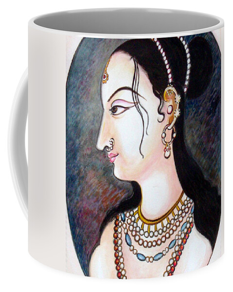 Bejeweled Coffee Mug featuring the painting Bejewelled by Harsh Malik