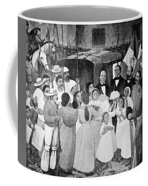 1867 Coffee Mug featuring the painting Benito Pablo Juarez (1806-1872) by Granger