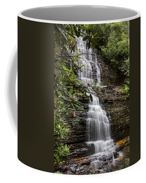 Appalachia Coffee Mug featuring the photograph Benton Falls by Debra and Dave Vanderlaan