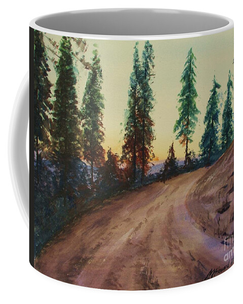 Impressionism Coffee Mug featuring the painting Bergebo Forest by Martin Howard