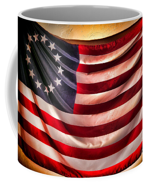 Flag Coffee Mug featuring the photograph Betsy Ross Flag by Olivier Le Queinec