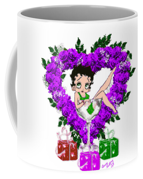 Betty Coffee Mug featuring the painting Betty Boop 1 by Bruce Nutting