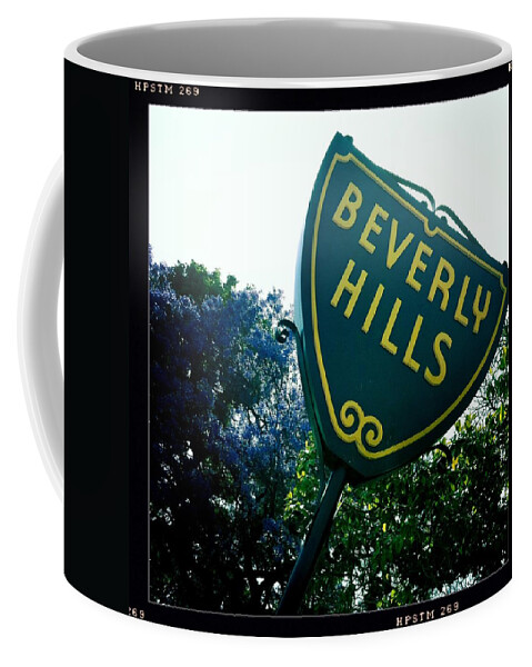 Beverly Hills Sign Coffee Mug featuring the photograph Beverly Hills Sign by Nina Prommer
