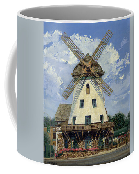Don Coffee Mug featuring the painting Bevo Mill Front View by Don Langeneckert