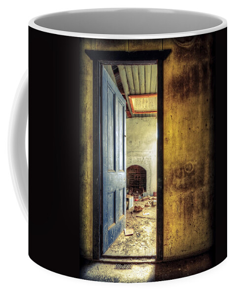 Abandoned Coffee Mug featuring the photograph Beyond Here by Wayne Sherriff