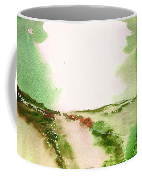 Nature Coffee Mug featuring the painting Beyond Horizon 2 by Anil Nene