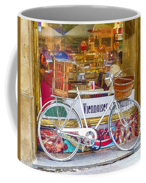 Bicycle Art Coffee Mug featuring the photograph Bicycle bike by Justyna Jaszke JBJart