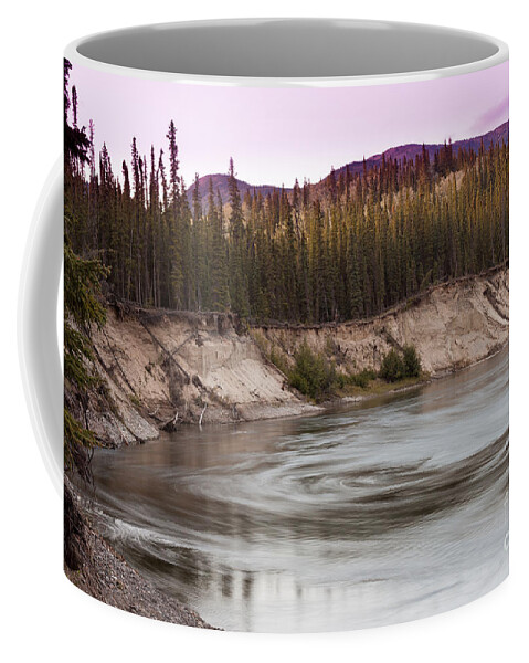 Teslin Coffee Mug featuring the photograph Big Eddy in Teslin River Yukon Territory Canada by Stephan Pietzko