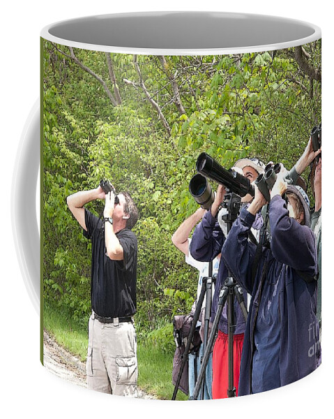 Birders Coffee Mug featuring the photograph Birders by Ann Horn