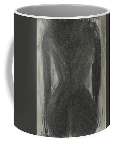 Black And White Art Coffee Mug featuring the painting Black and White by Suzanne Surber