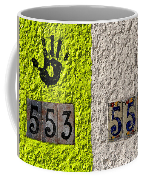 Numbers Coffee Mug featuring the photograph Black Hand by Joe Kozlowski