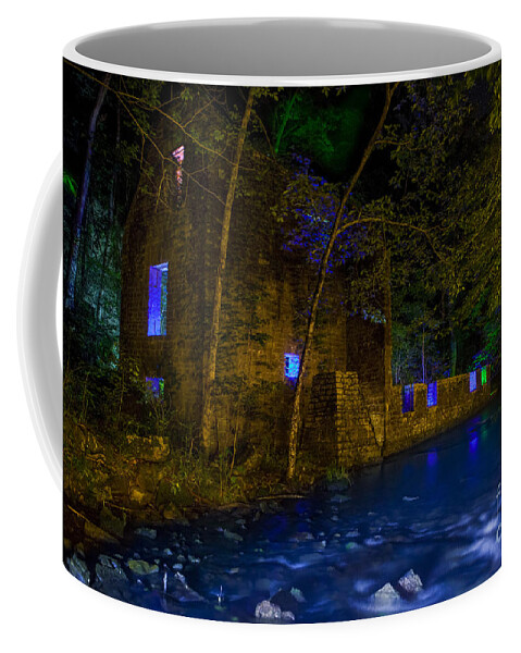 Old Mill Coffee Mug featuring the photograph Blanchard's Mill by Keith Kapple