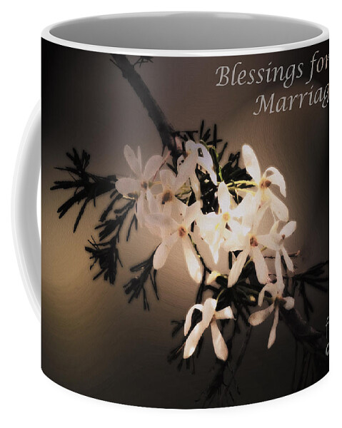 Wedding Coffee Mug featuring the photograph Blessings for your marriage by Cassandra Buckley
