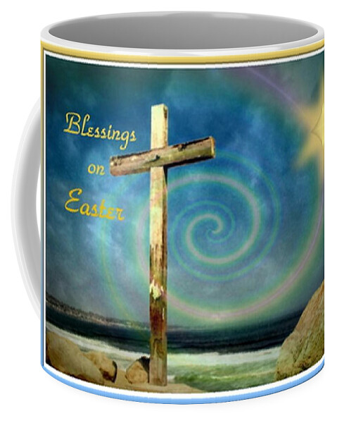 Cross Coffee Mug featuring the photograph Blessings On Easter by Joyce Dickens